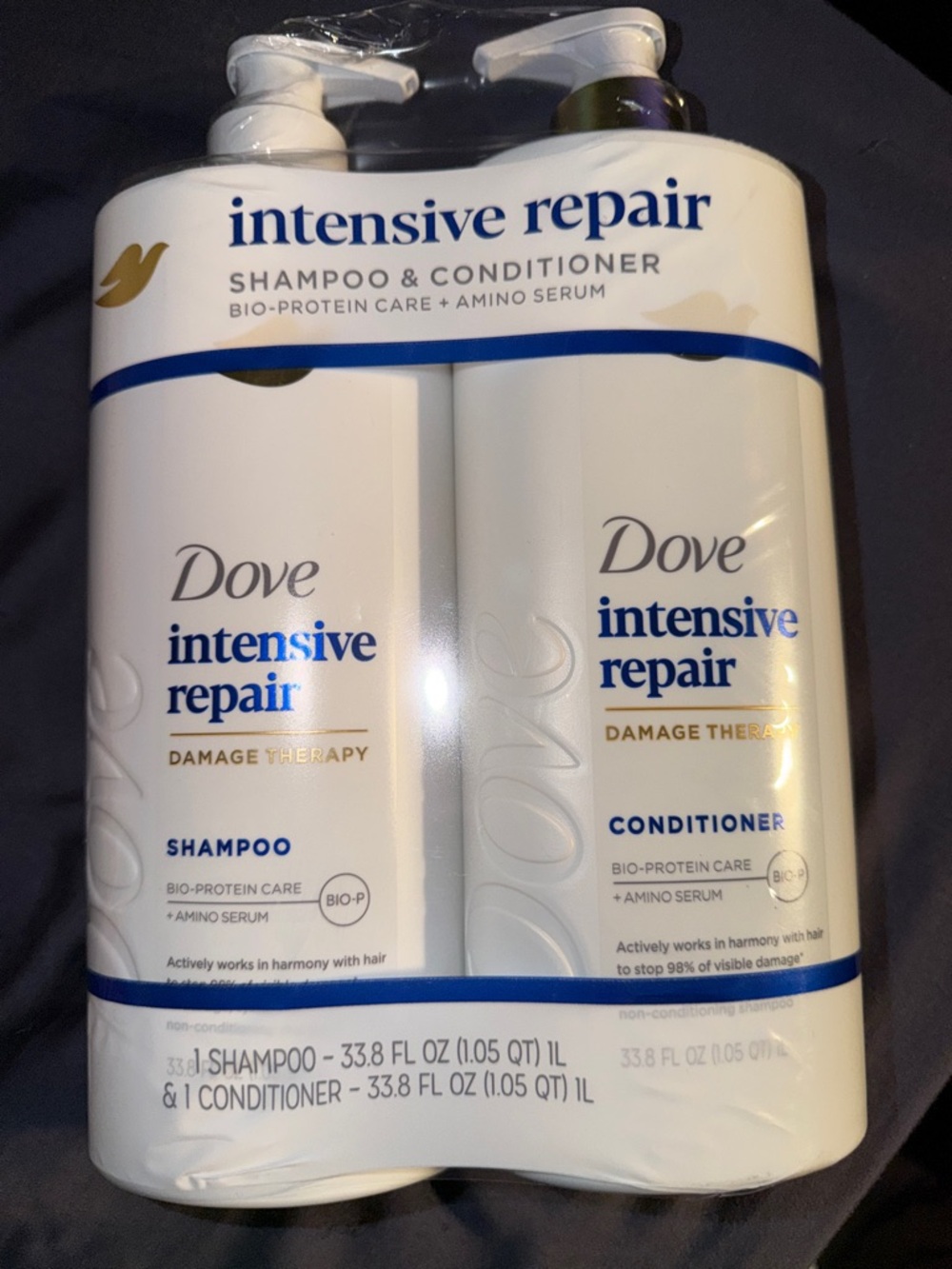 Dove Intensive Repair Shampoo & Conditioner - 34oz SET